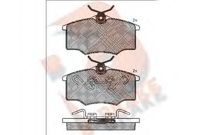 Комплект тормозных колодок, дисковый тормоз R BRAKE купить