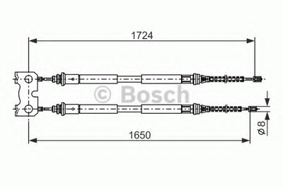 Трос, стояночная тормозная система BOSCH купить