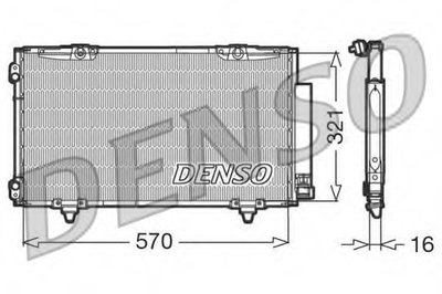 Конденсатор, кондиционер DENSO купить