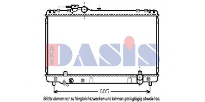 Радиатор, охлаждение двигателя AKS DASIS купить