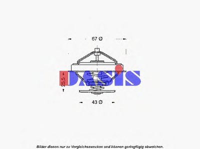 Термостат, охлаждающая жидкость AKS DASIS купить