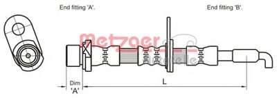 Тормозной шланг METZGER купить