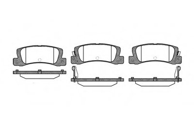 Колодки гальмівні задн. Avensis/Corolla/Camry/Corona/Celica/Carina/RX/ES 87-07