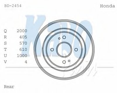 Тормозной барабан KAVO PARTS купить