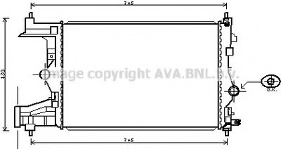 Радиатор, охлаждение двигателя AVA QUALITY COOLING купить