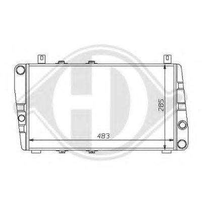 Радиатор, охлаждение двигателя DIEDERICHS купить