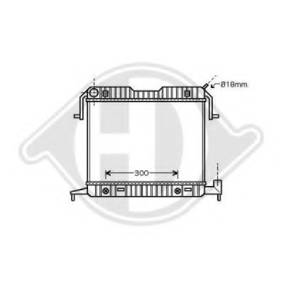 Радиатор, охлаждение двигателя DIEDERICHS купить