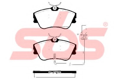Комплект тормозных колодок, дисковый тормоз sbs купить
