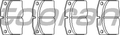 Комплект тормозных колодок, дисковый тормоз TOPRAN купить