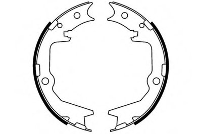 Комплект тормозных колодок; Комплект тормозных колодок, стояночная тормозная система E.T.F. купить