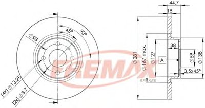 Тормозной диск Premium Carbon + FREMAX купить