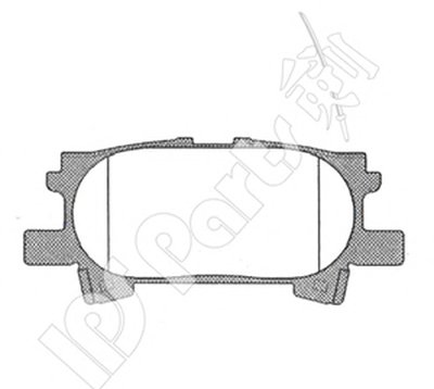 Комплект тормозных колодок, дисковый тормоз IPS Parts IPS Parts купить