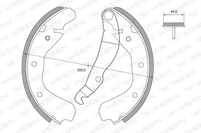 Комплект тормозных колодок WEEN купить