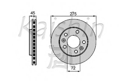 Тормозной диск KAISHIN купить