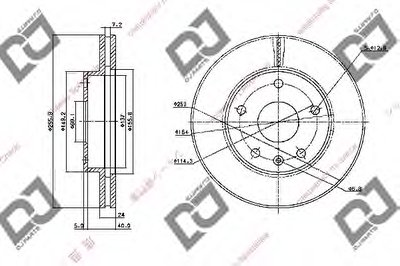 Тормозной диск DJ PARTS купить