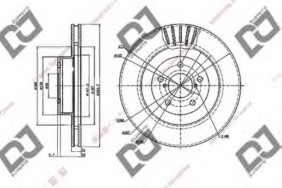 Тормозной диск DJ PARTS купить