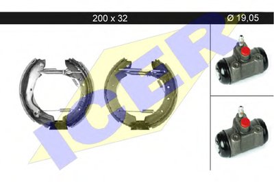 Комплект тормозных колодок ICER купить