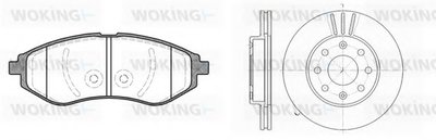 Комплект тормозов, дисковый тормозной механизм WOKING купить