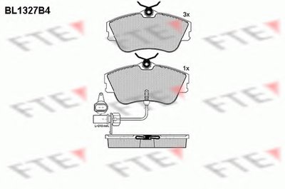 Комплект тормозных колодок, дисковый тормоз FTE купить