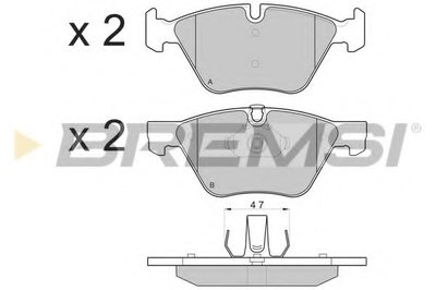 Колодки тормозные передние BMW 3(E90)/1(E81) 04-13 (ATE) (15