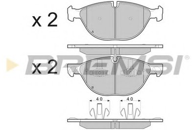 Колодки тормозные передние BMW X5 07- (ATE)