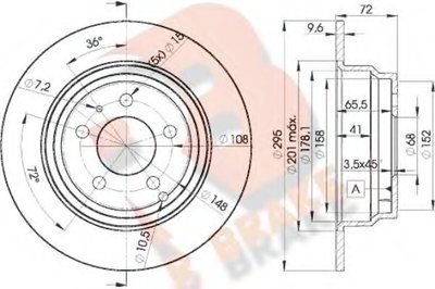 Тормозной диск R BRAKE купить