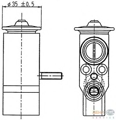 Расширительный клапан, ТРВ MERCEDES-BENZ W202, W210, W638, W210