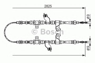 Трос, стояночная тормозная система BOSCH купить