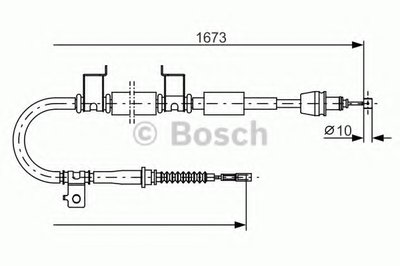 Трос, стояночная тормозная система BOSCH купить