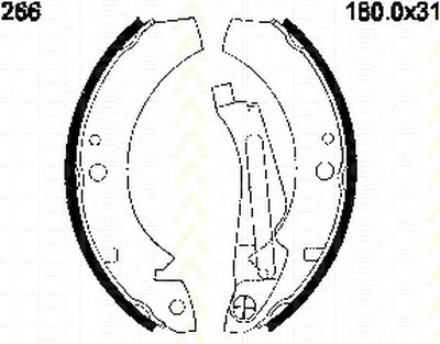 Комплект тормозных колодок TRISCAN купить