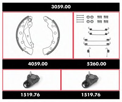 Комплект тормозов, барабанный тормозной механизм Precision Kit REMSA купить