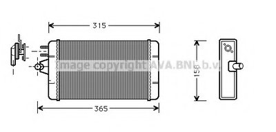 Теплообменник, отопление салона AVA QUALITY COOLING купить