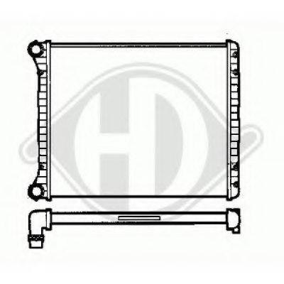 Радиатор, охлаждение двигателя DIEDERICHS купить