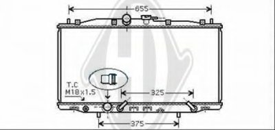 Радиатор, охлаждение двигателя DIEDERICHS купить
