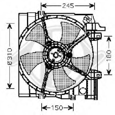 Вентилятор, охлаждение двигателя DIEDERICHS купить