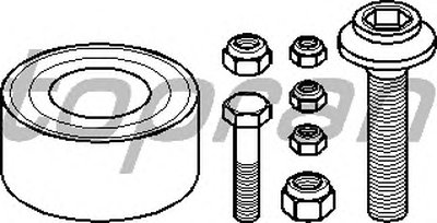 Комплект подшипника ступицы колеса TOPRAN купить