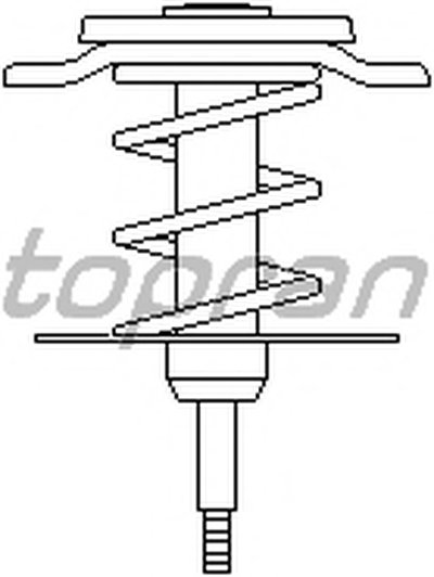 Термостат, охлаждающая жидкость TOPRAN купить