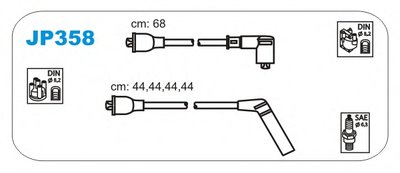 Комплект проводов зажигания JANMOR купить