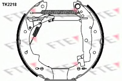 Комплект тормозных колодок FTE купить