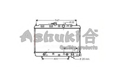 Радиатор, охлаждение двигателя ASHUKI купить
