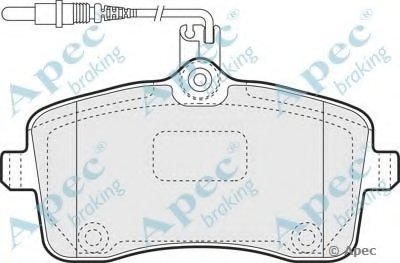 Комплект тормозных колодок, дисковый тормоз APEC braking купить