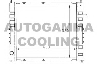 Радиатор, охлаждение двигателя AUTOGAMMA купить