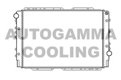 Радиатор, охлаждение двигателя AUTOGAMMA купить