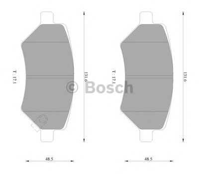 Комплект тормозных колодок, дисковый тормоз BOSCH купить