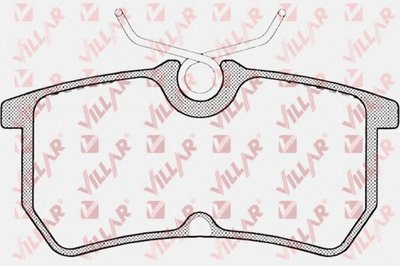 Комплект тормозных колодок, дисковый тормоз VILLAR купить