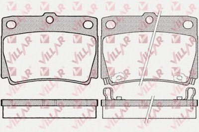 Комплект тормозных колодок, дисковый тормоз VILLAR купить