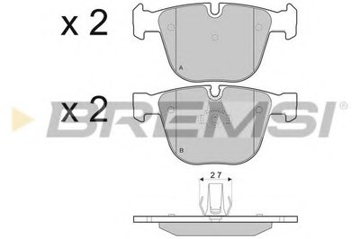 Колодки тормозные задние BMW X5 09- (ATE)