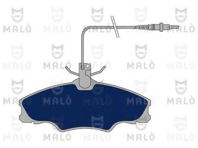 Комплект тормозных колодок, дисковый тормоз MALÒ купить