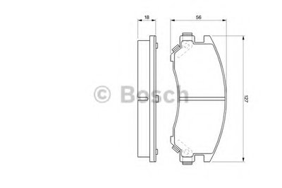 Комплект тормозных колодок, дисковый тормоз BOSCH купить