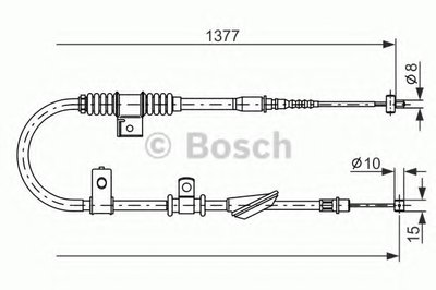 Трос, стояночная тормозная система BOSCH купить